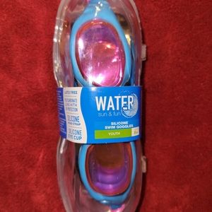 Water Sun & Fun Silicone Youth Swim Goggles